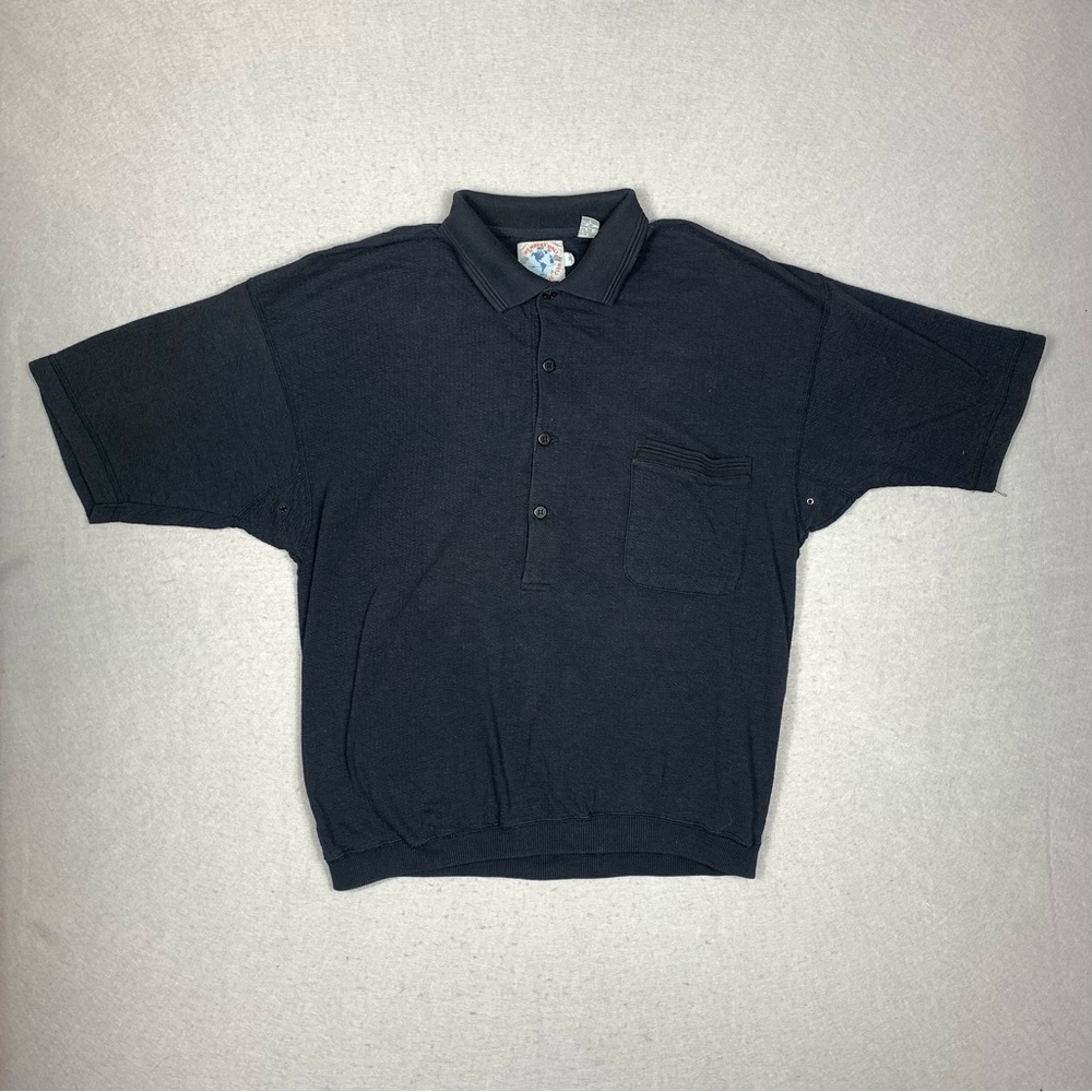 Vintage Members Only Polo Shirt Men’s XL World Travel Club Knit Short Sleeve